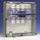 Switch encl. with DMV1250A 4p TNS, top