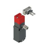 Safety switch with manual mechanical delay