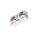 EUTRAC straight joint, electrical white 230V