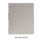 End cap without hole for NV, silver color, 1 pc