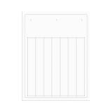 Modular strip in adhesive PVC, 15x107,5mm, pre-cutted 4-modules, white.colore, for.SmartPrint-Plus