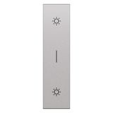 L.NOW - DOUBLE PUSHBUTTON COVER 1M STEEL