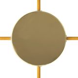 Cylindrical metal 4-side hole ceiling rose kit (junction box)