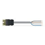 pre-assembled connecting cable Eca Socket/open-ended light green