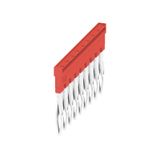 Cross-connector (terminal), Plugged, red, 24 A, Number of poles: 9, Pitch in mm (P): 5.10, Insulated: Yes, Width: 43.6 mm