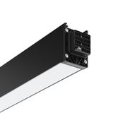 LINEDO, 60 W, 8800 lm, 840, black, on/off Continuous line luminaire, L