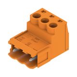 PCB plug-in connector, male plug, 5.08 mm, Number of poles: 3, 180°, Clamping yoke connection, Clamping range, max. : 3.31 mm², Box