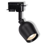 TRACK 1-PH SPOT PEAR GU10 BK OSRAM