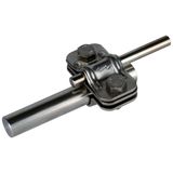 UNI disconnecting clamp, StSt for Rd 8-10/16mm with intermediate plate