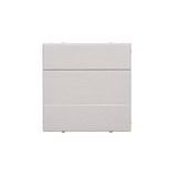 Blind element without metal support (frame installation only), (cover), matt aluminum