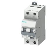 RCBO, 6 kA, 2-pole type A, 30 mA, C char, In: 20 A Un: 230 V