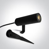 67538B/B/W BLACK GARDEN SPOT 6,5W 700mA WW IP65 DARK LIGHT