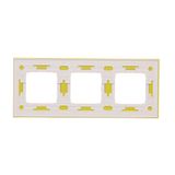 Light push button, (module), 16AX, Screw, cream white/electro white
