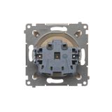RJ12 single telephone socket, (module), Bronze matt, metalic