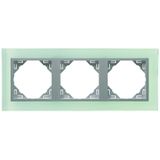 TRIPLE FRAME CRISTAL/ALUMINIUM