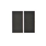 Double button for switches and push buttons, black matt
