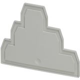 Cover plate, Linergy TR, 2.2mm width, 3 level, 6 points, for push-in terminals NSYTRP26T, grey, Set of 50