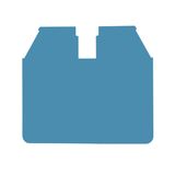 End plate for screw terminal AVK 16 RD blue