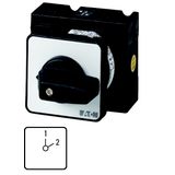 T3-3-21/E Reversing switches, T3, 32 A, flush mounting, 3 contact unit(s), Contacts: 6, 45 °, maintained, Without 0 (Off) position, 1-2, SOND 30, Design number
