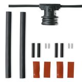 Joint kit with lampholder, black