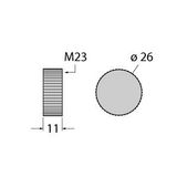Accessories for Fieldbus Systems Closure Cap for M23 Connectors   RC-Z2104