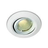 11112/W/V WHITE COB 12W CCTV 700mA 38ø IP20 ADJUSTABLE