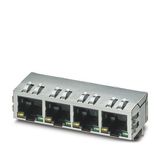 CUC-MP-J1ST-A/4R4LB-LED - RJ45 PCB connectors