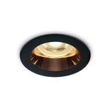 BLACK GU10 10W COPPER REFLECTOR DARK LIGHT