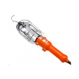 Portable luminaire for E27 lamps, max. 60 W, IP20, cable 5m, orange
