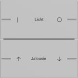 rocker set 2-g inscr. PB sens.4 System 55 grey m