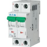 PL7-C6/2-DC Miniature circuit breaker (MCB), 6 A, 2p, characteristic: C, DC