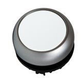 Illuminated Push-button, flat, spring-return, white