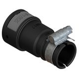 AIPA-23M25B-32 zwart  Mof Metr flex besch.slang/gladde PGbuis