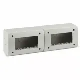 ENCLOSURE RAL7035 IP40     8 (4+4)M