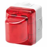 Watertight diffuser lamp red RCD series