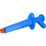 Alligator clip, blue, max. 20 mm, L 130 mm, CAT IV, socket 4 mm, 66.9474-23