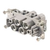 HDC insert, Female, 830 V, 80 A, Number of poles: 6, Screw connection, Size: 6