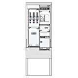 Transformer measuring cabinet 100A, LEW, 5-pole, IP44, RAL7035