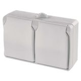 Double Socket (Wall-Mounted) IP44