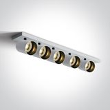 WHITE GU10 5x10W DARK LIGHT