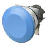 Pushbutton A22NZ Ã˜22, bezel brushed metal, MUSHROOM, MOMENTARY, CAP CO A2270131M