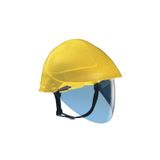 Yellow color helmet with visor - 1000V