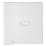 ROCK F/LIGHT SWITCH/PUSH-BUT W/LOCK SYMB WHIT