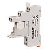 SET: PCB Relay, 2 CO, 8A, 230VAC, 5mm/Socket/Retaining clip
