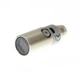 Photoelectric sensor, M18 threaded barrel, metal, red LED, coaxial ret E3FB2013E