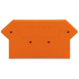 End and intermediate plate 2.5 mm thick orange