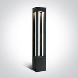 ANTHRACITE BOLLARD 90cm 22W WW IP65 230V