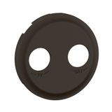 TV SAT SOCKET ROCKER BLACK