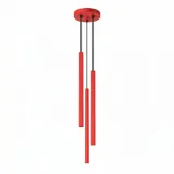 Pendant lamp PASTELO 3P red
