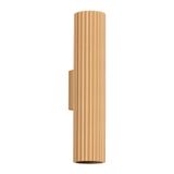 FUNCTIONAL WALL LAMP FOR LIVING ROOM FROM THE KARBON SERIES, GOLDEN CYLINDRICAL SHAPE UP AND DOWN